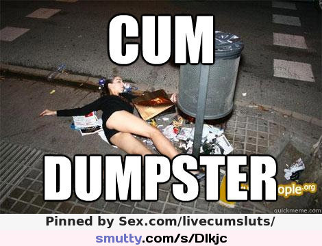 Dumpster slut nipples in public